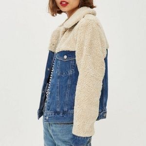 Top shop Shearling Jean Jacket